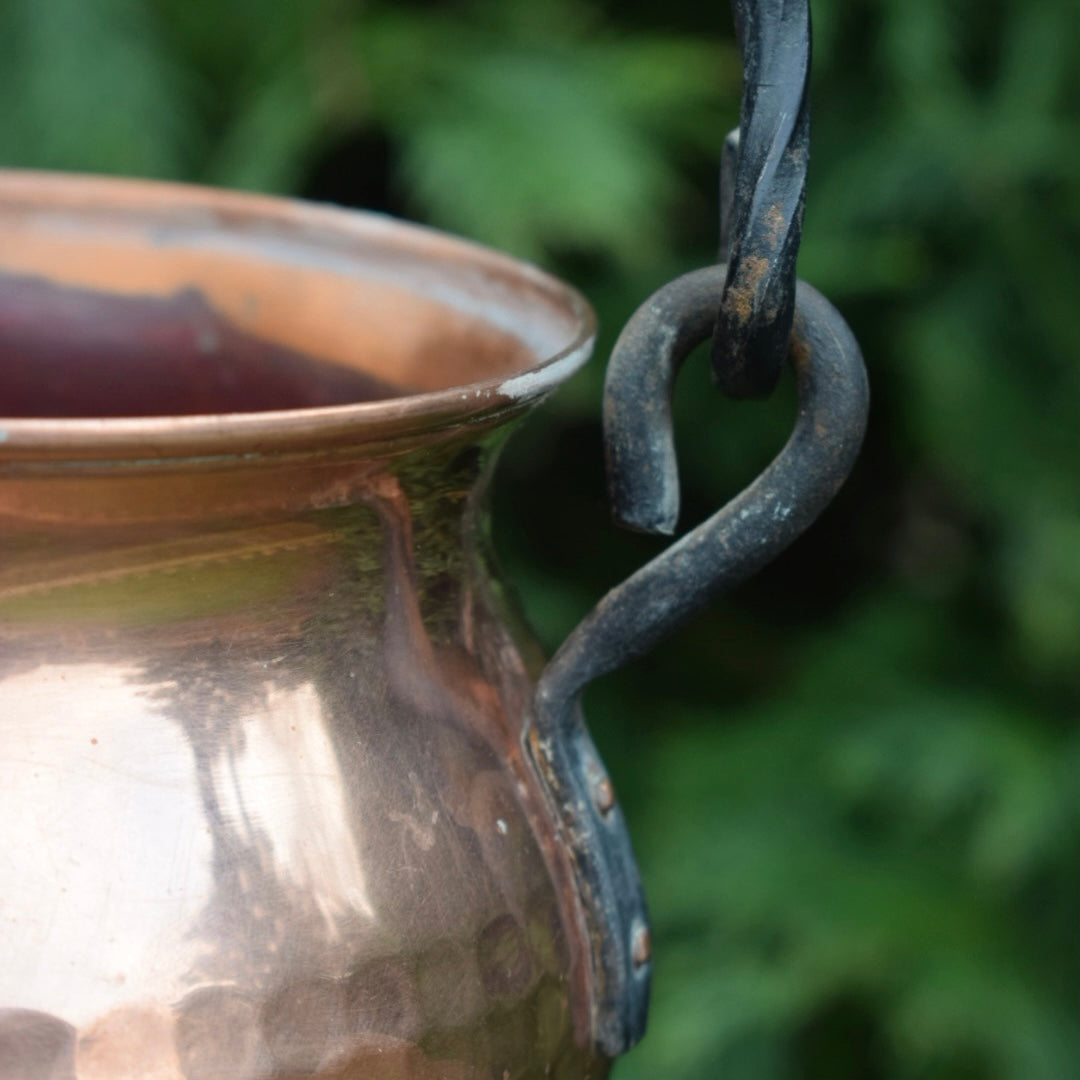 Vintage Medium Copper Cauldron