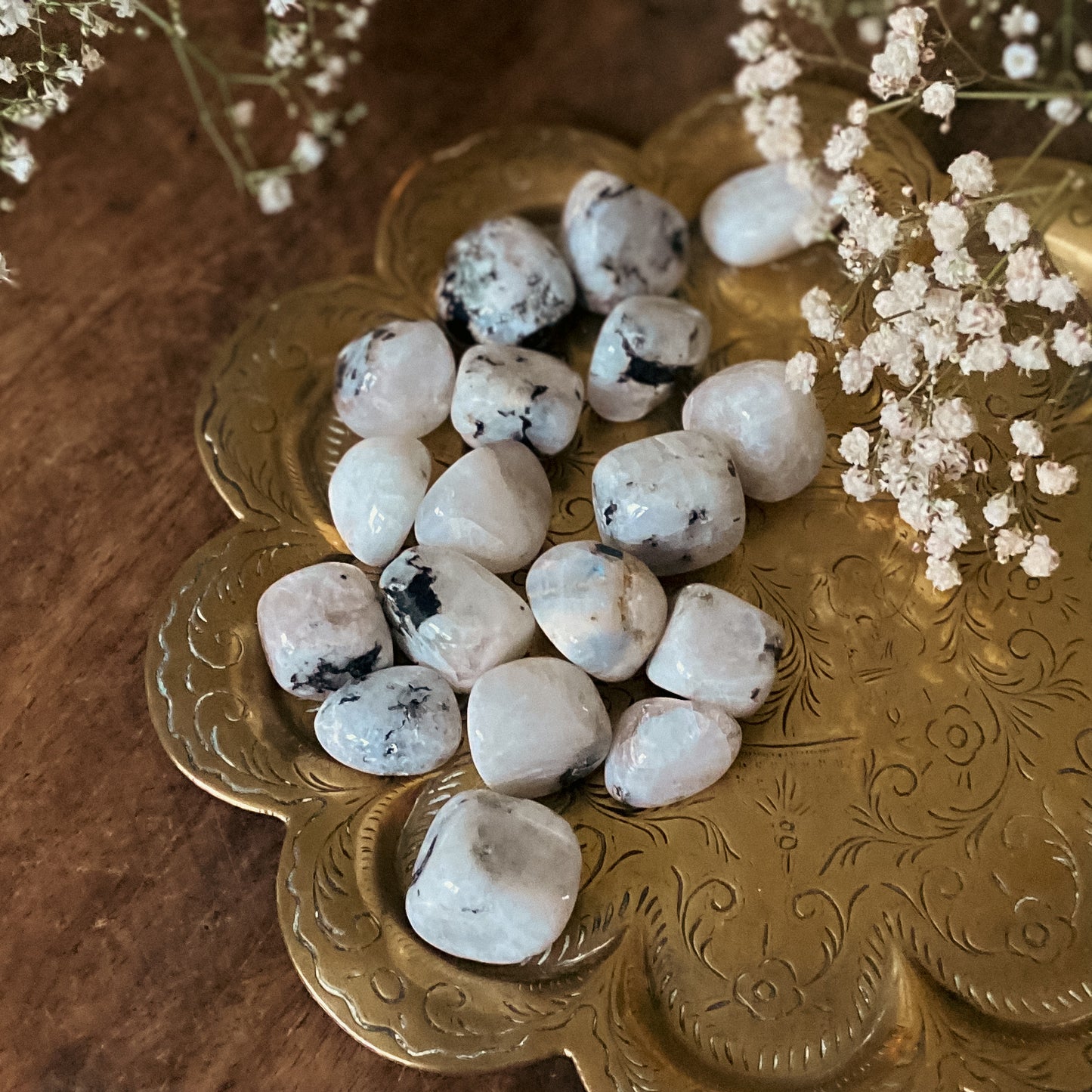 Rainbow Moonstone Tumblestone