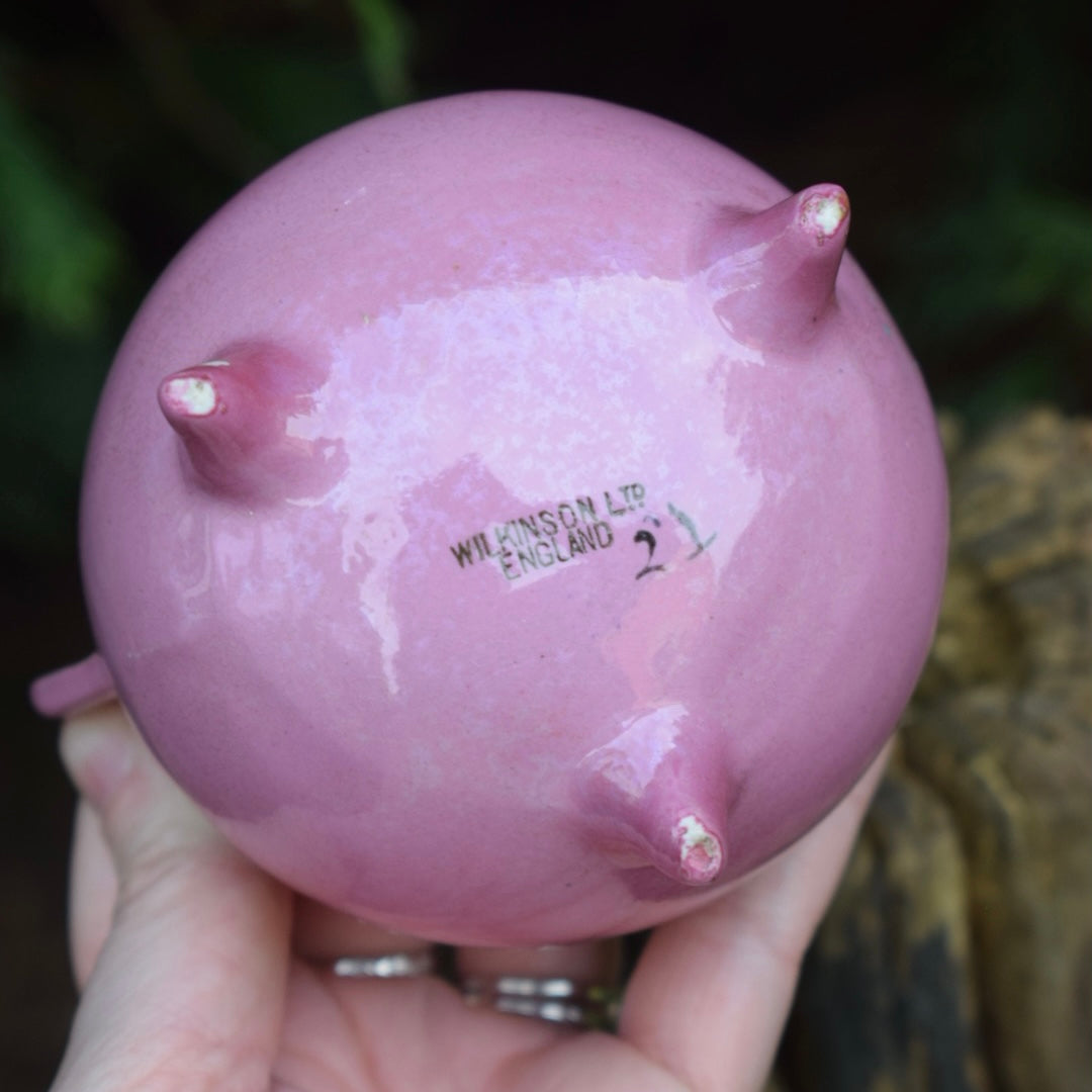 Small Vintage Ceramic Cauldron
