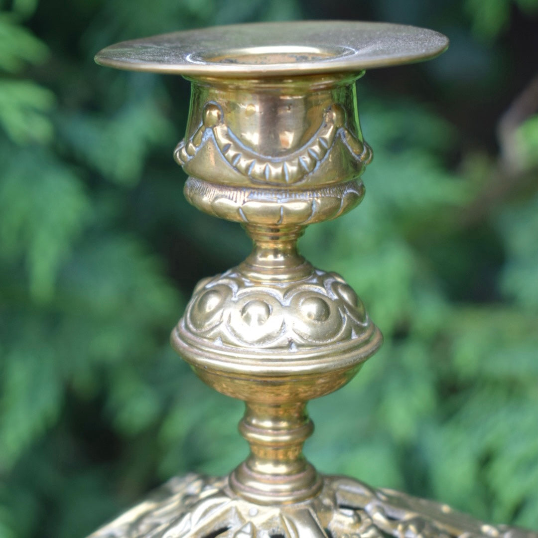 Vintage Brass Candlestick Holder