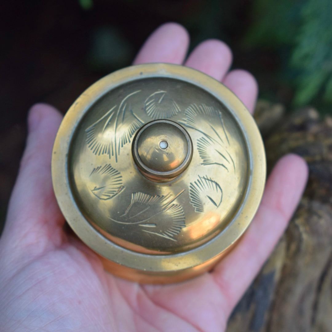 Vintage Brass Trinket Dish