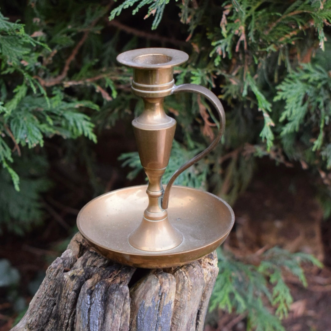 Vintage Brass Candle Stick Holder