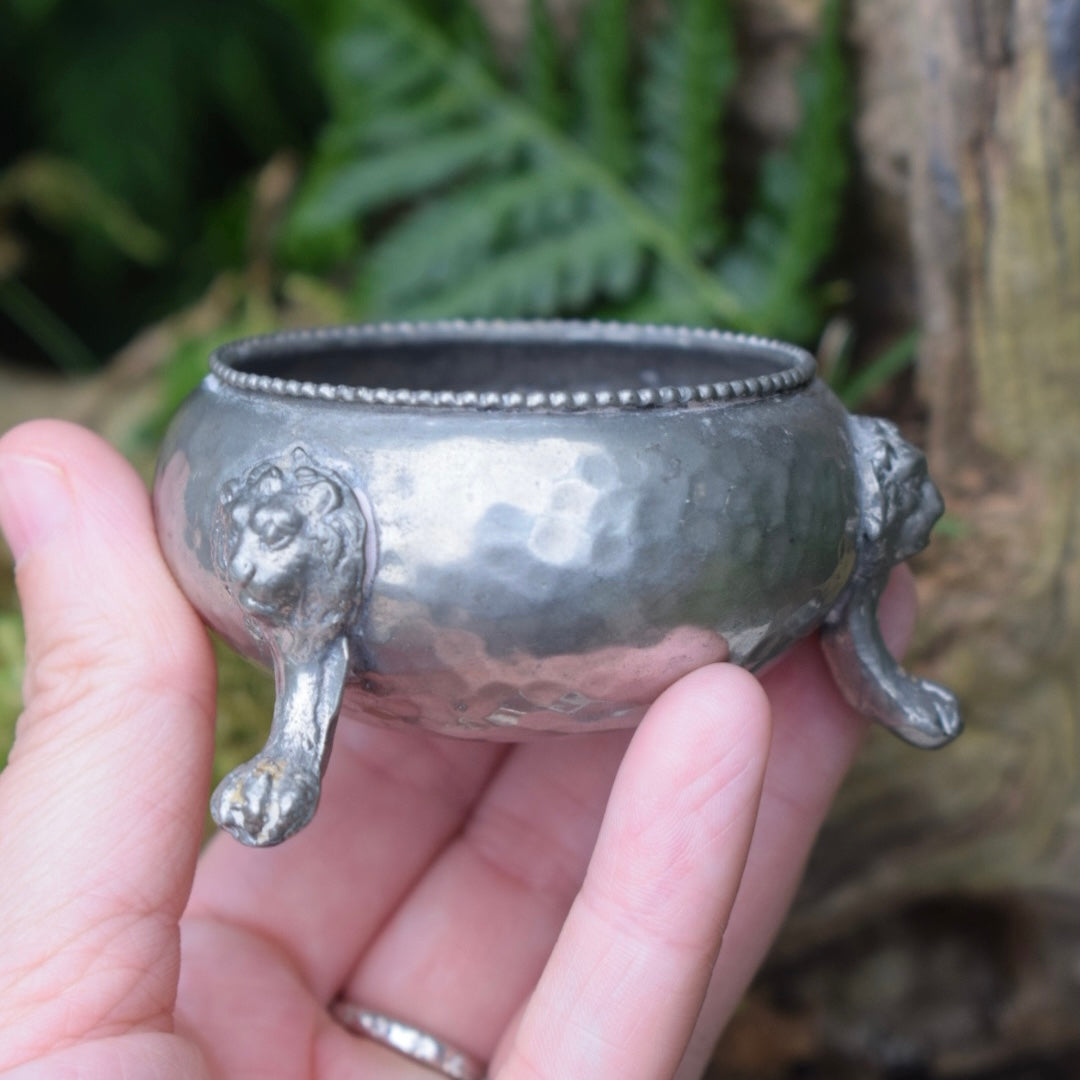 Vintage Pewter Cauldron