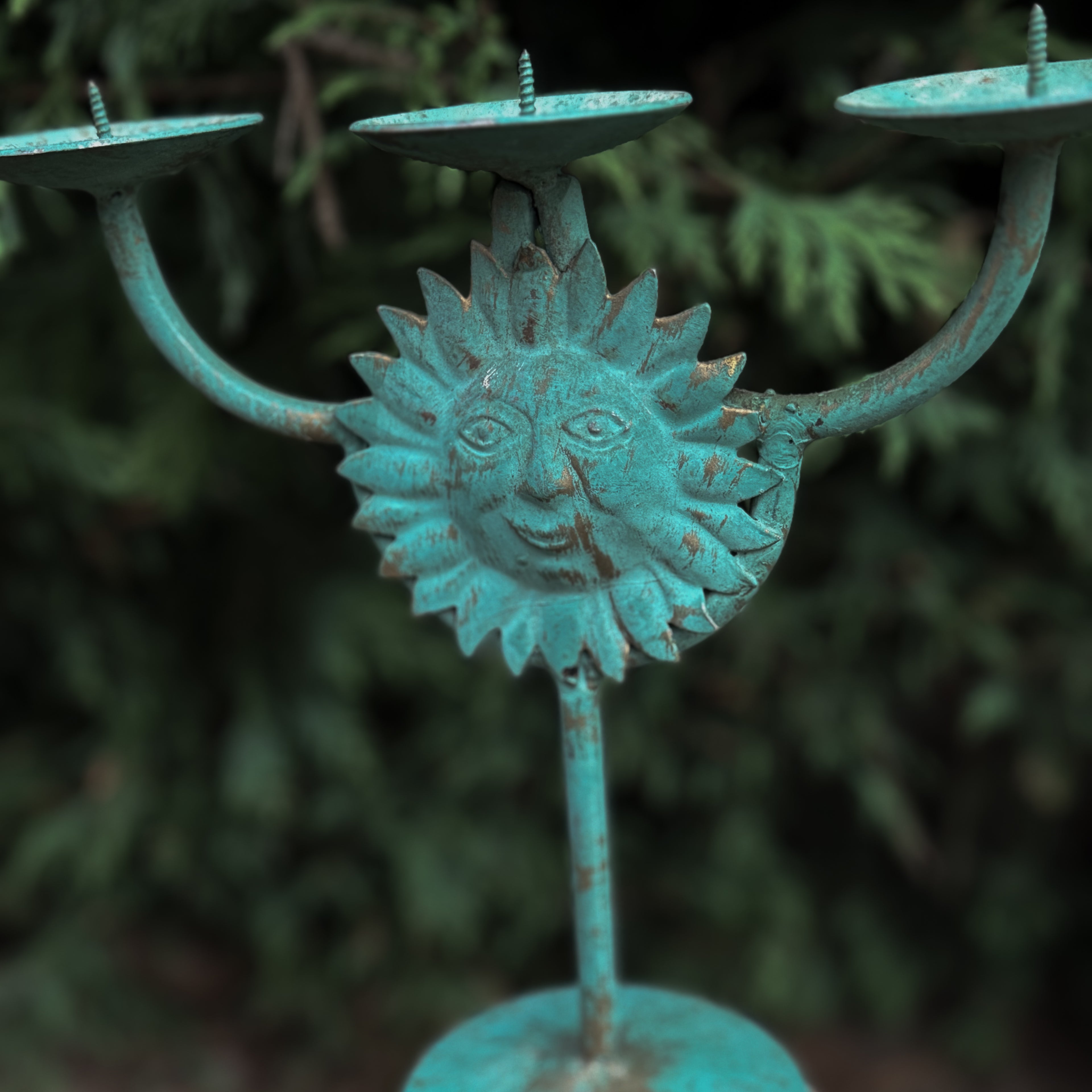 Vintage Sun Candle Stick Holder