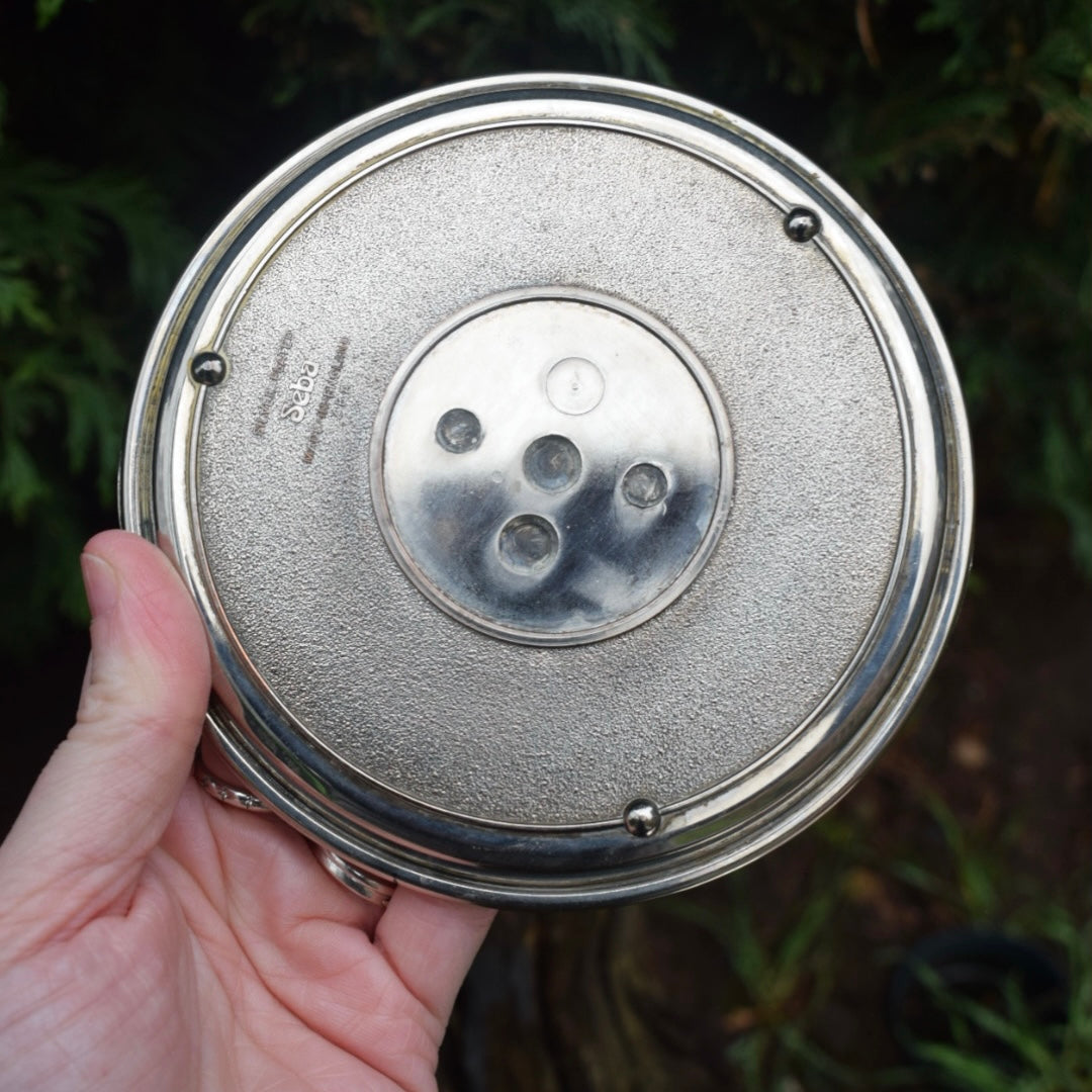 Vintage Silver plated spell plate
