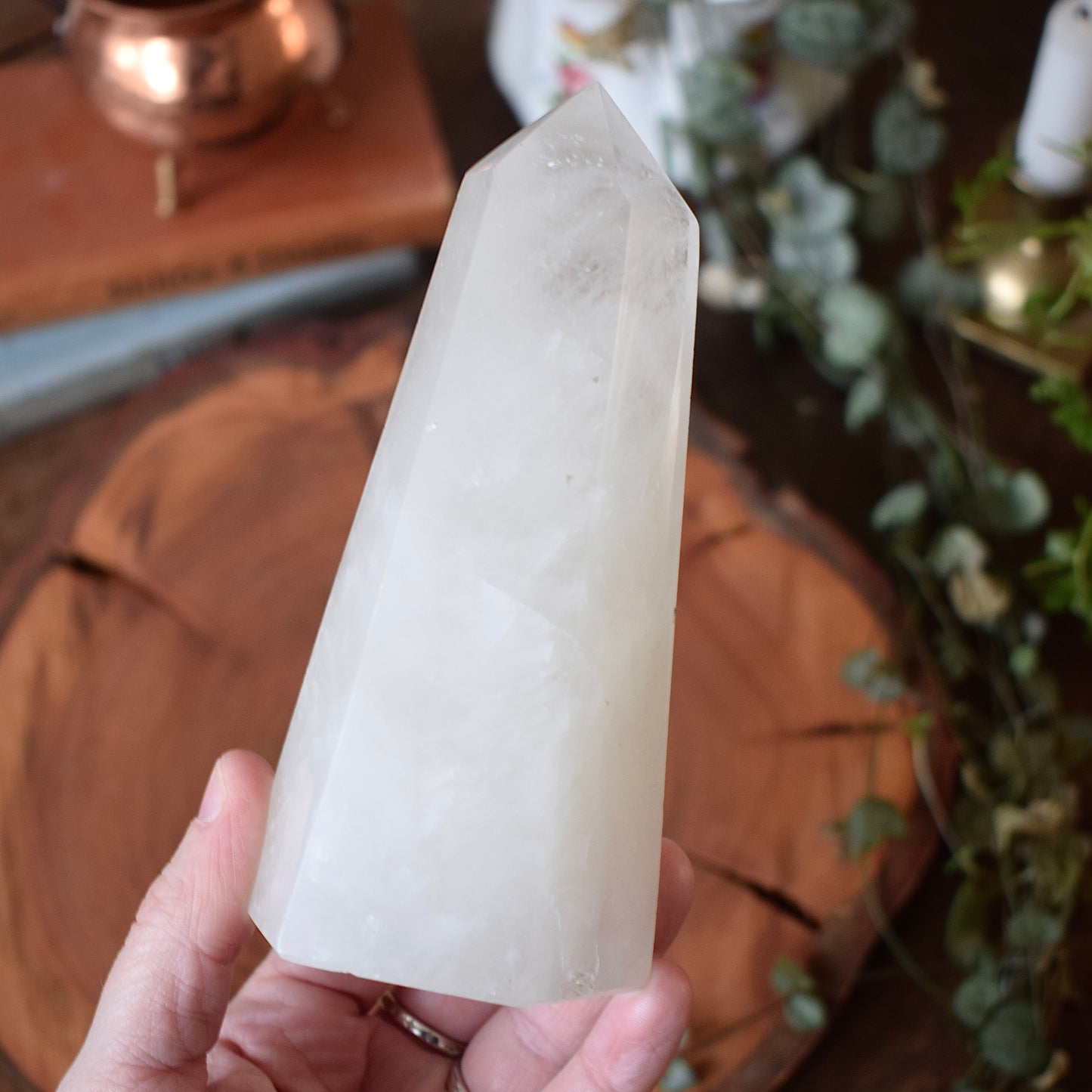 Large Clear Quartz Tower
