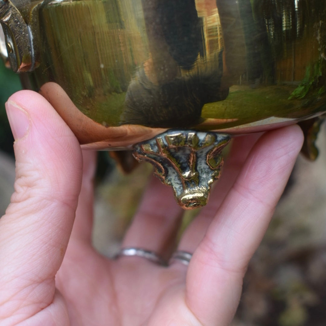 Vintage Brass Cauldron