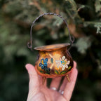 Small Vintage Copper Cauldron