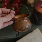 Vintage Mini Copper Cauldron
