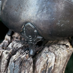 Vintage Pewter Cauldron Pot