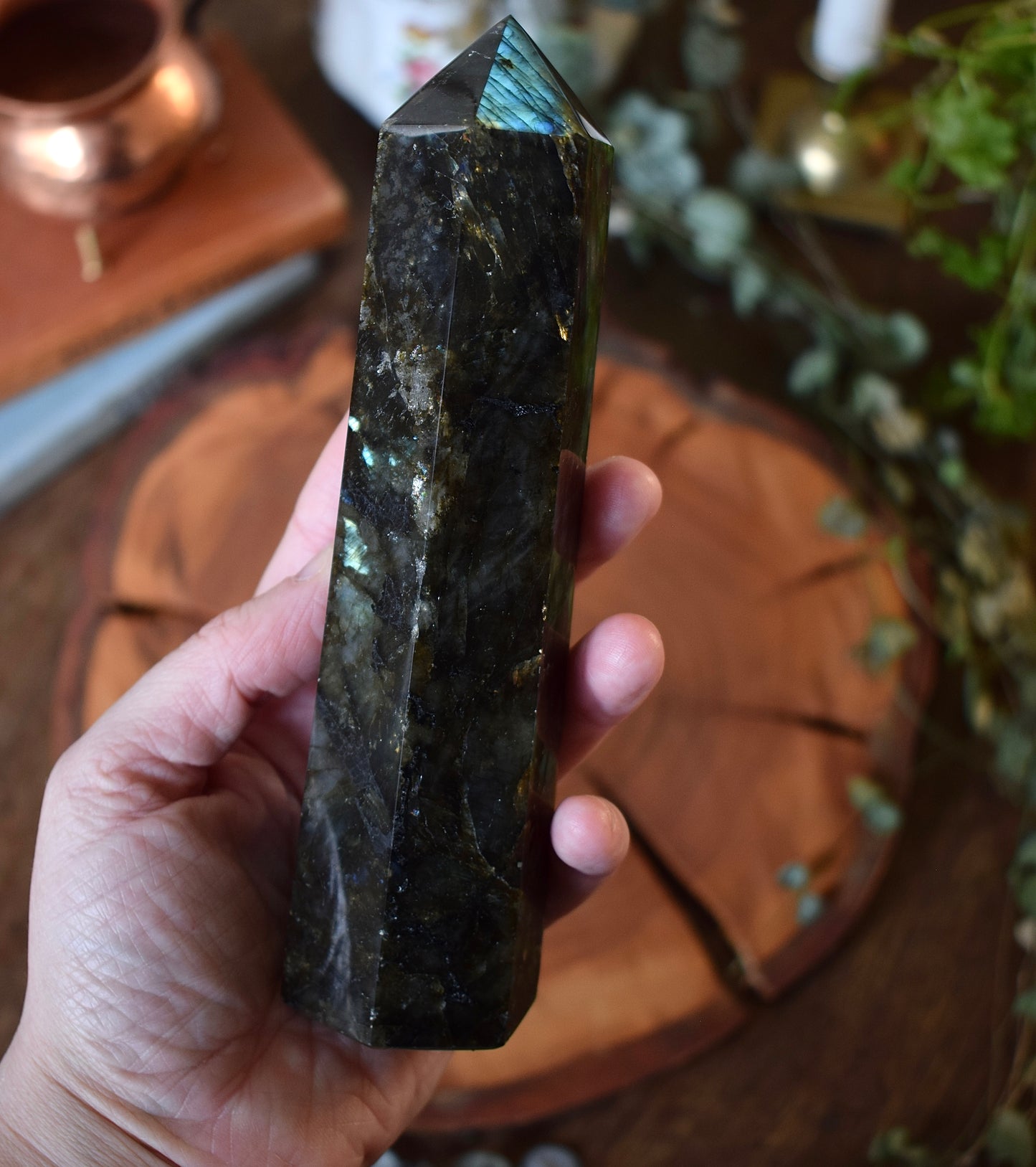 Large Labradorite Tower