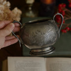 Vintage Silver Cauldron Pot