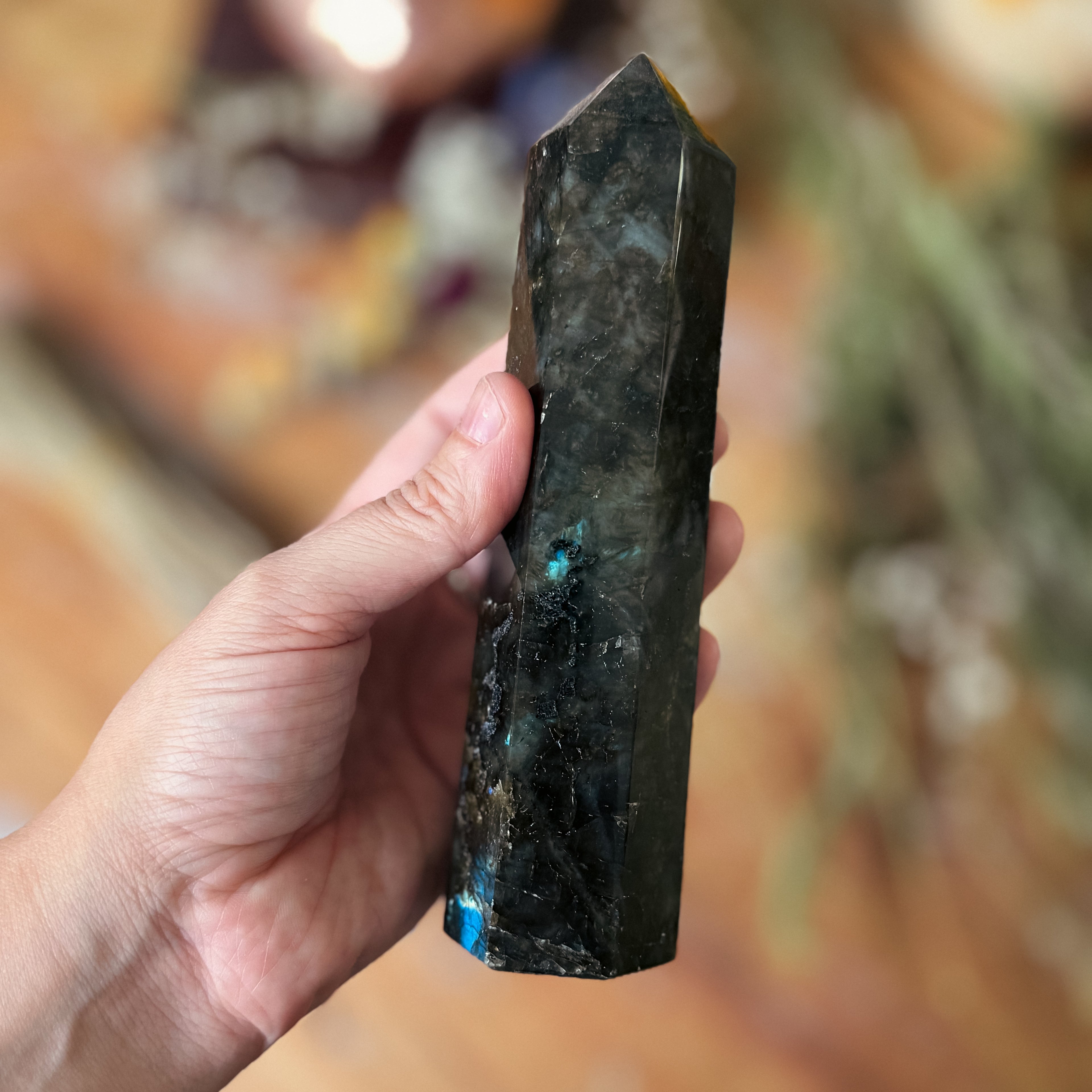 Large Labradorite Tower