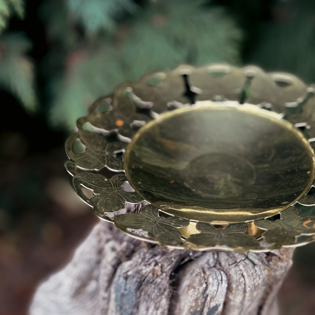 Vintage Brass Butterfly Dish