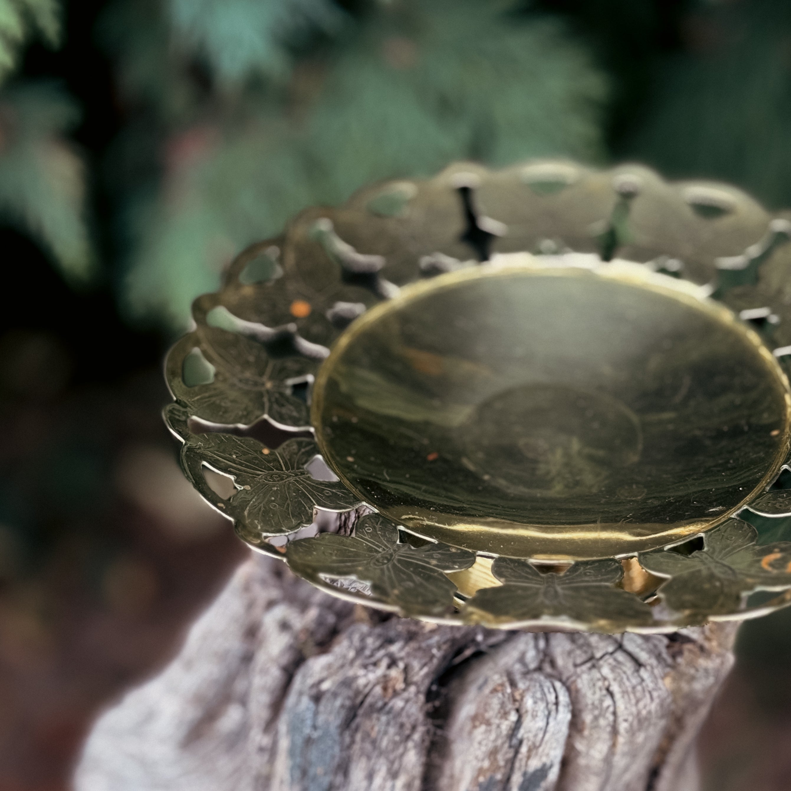 Vintage Brass Butterfly Dish