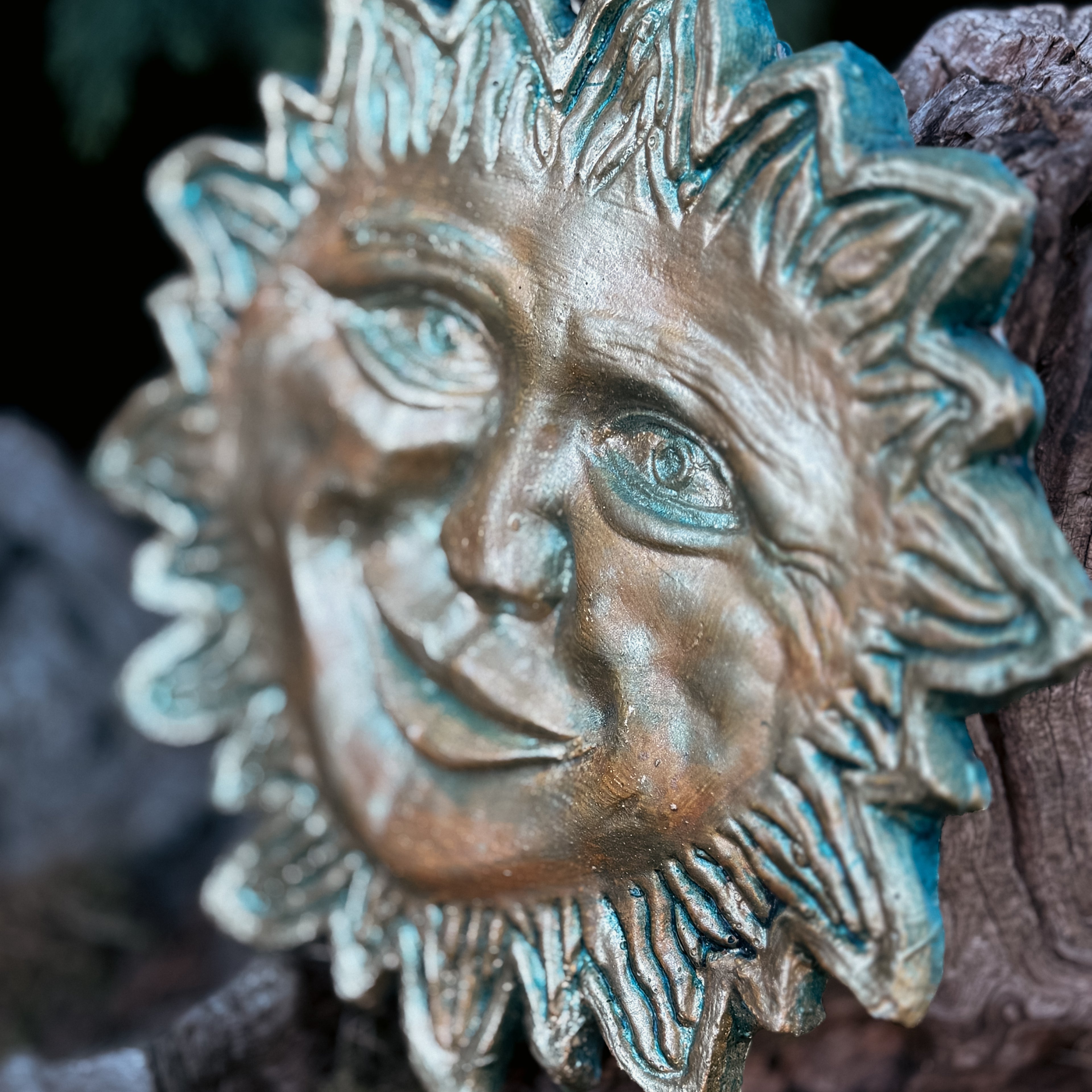 Vintage Handmade Sun Plaque