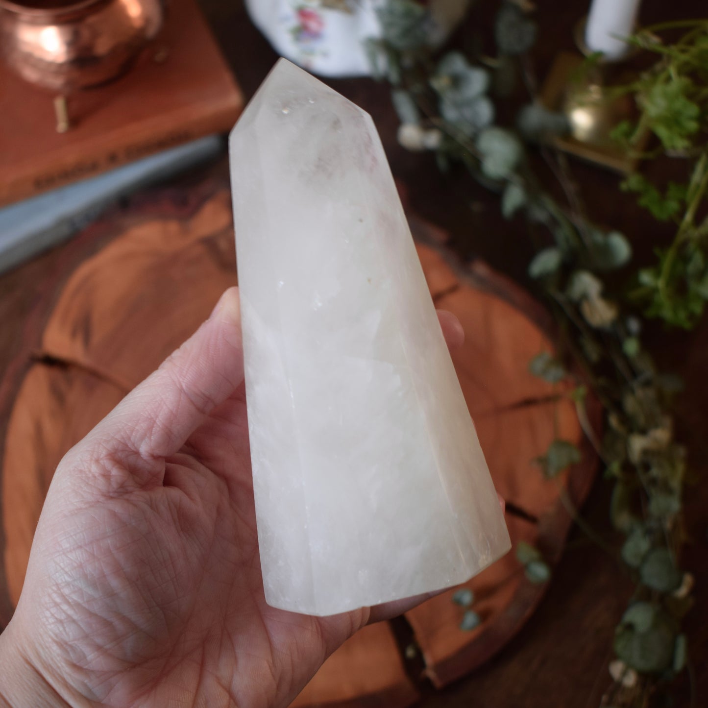 Large Clear Quartz Tower