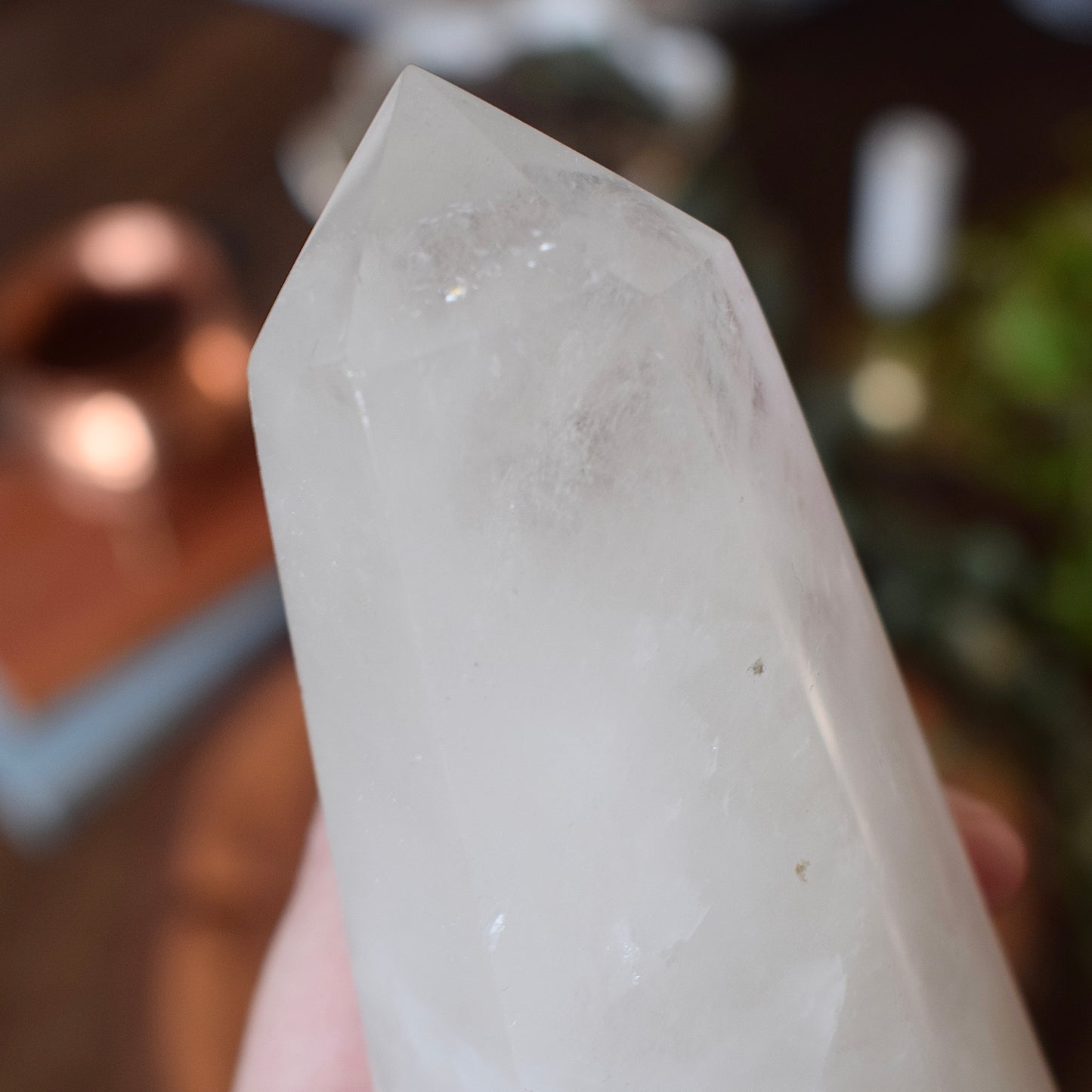 Large Clear Quartz Tower