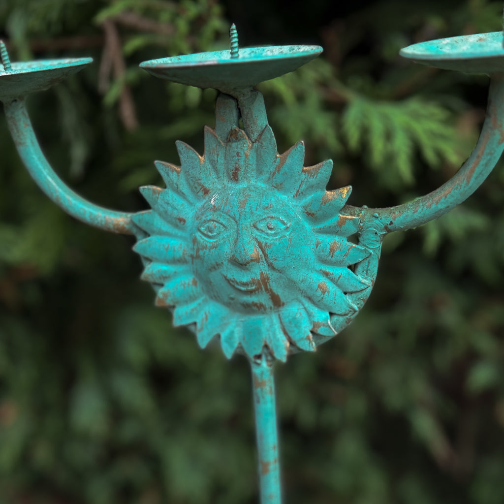 Vintage Sun Candle Stick Holder