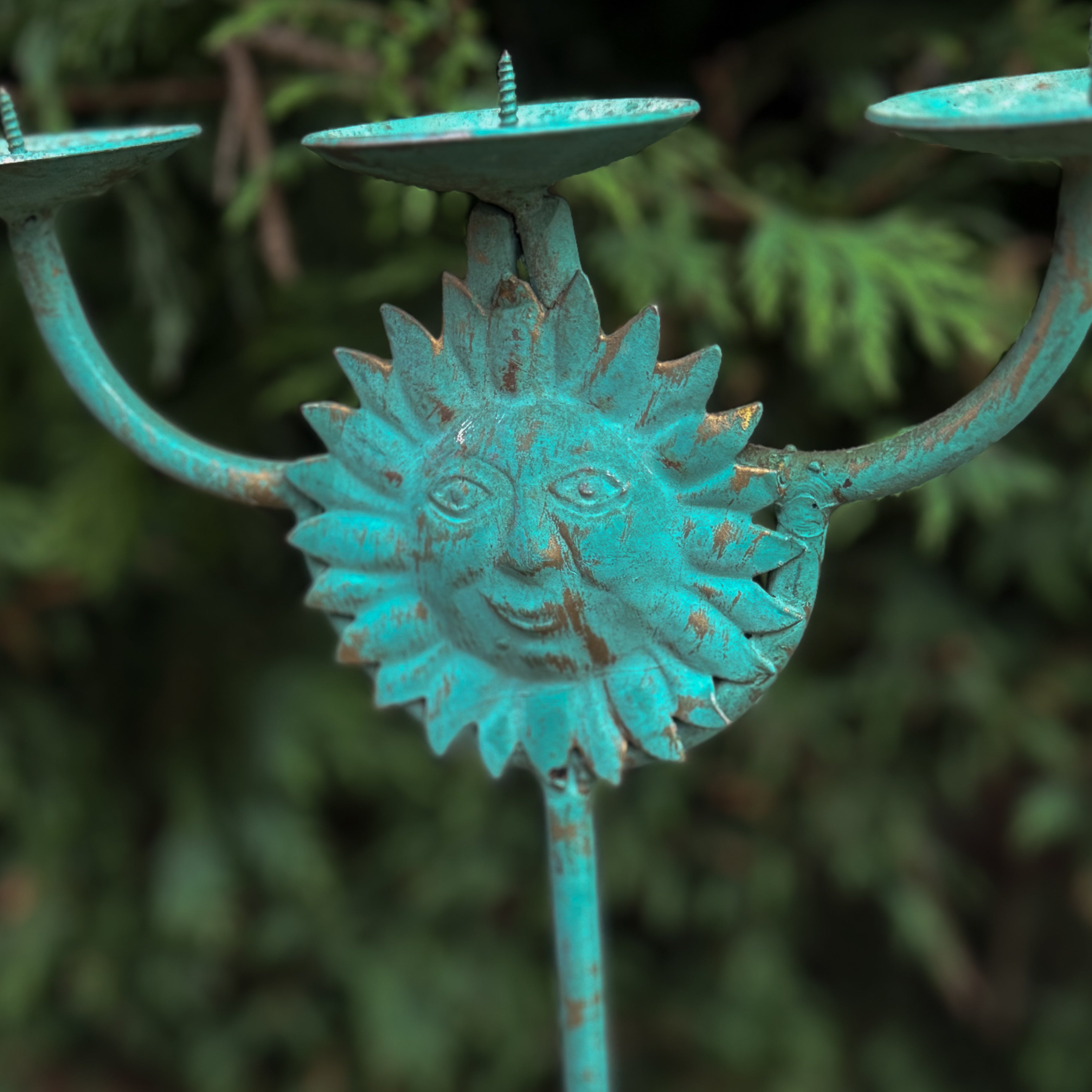Vintage Sun Candle Stick Holder