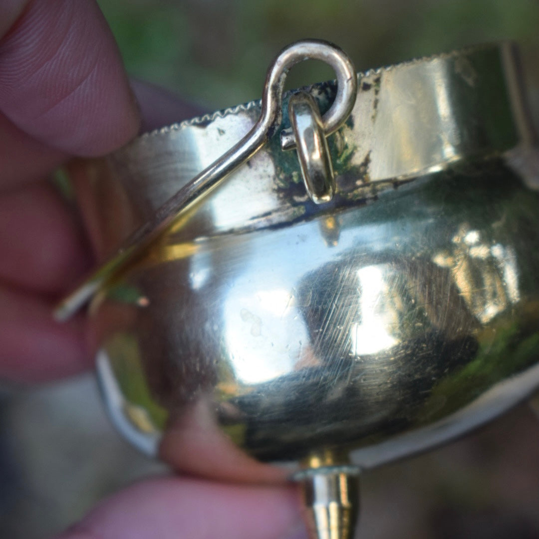 Mini Vintage Brass Cauldron