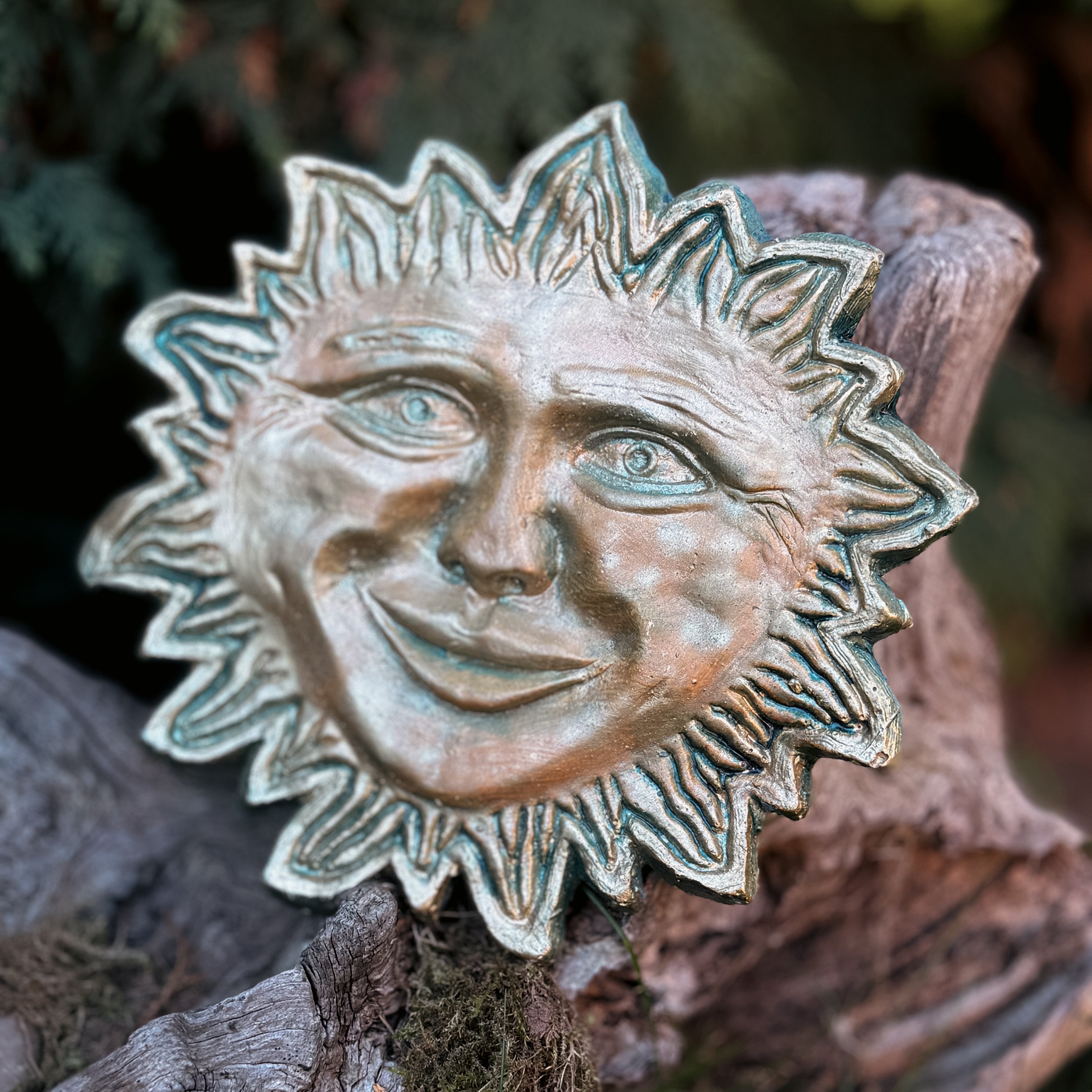 Vintage Handmade Sun Plaque