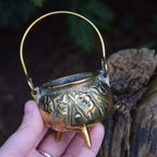 Vintage Brass Mini Witches Cauldron