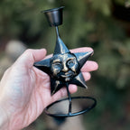 Vintage Sun & Star Candlestick Holders