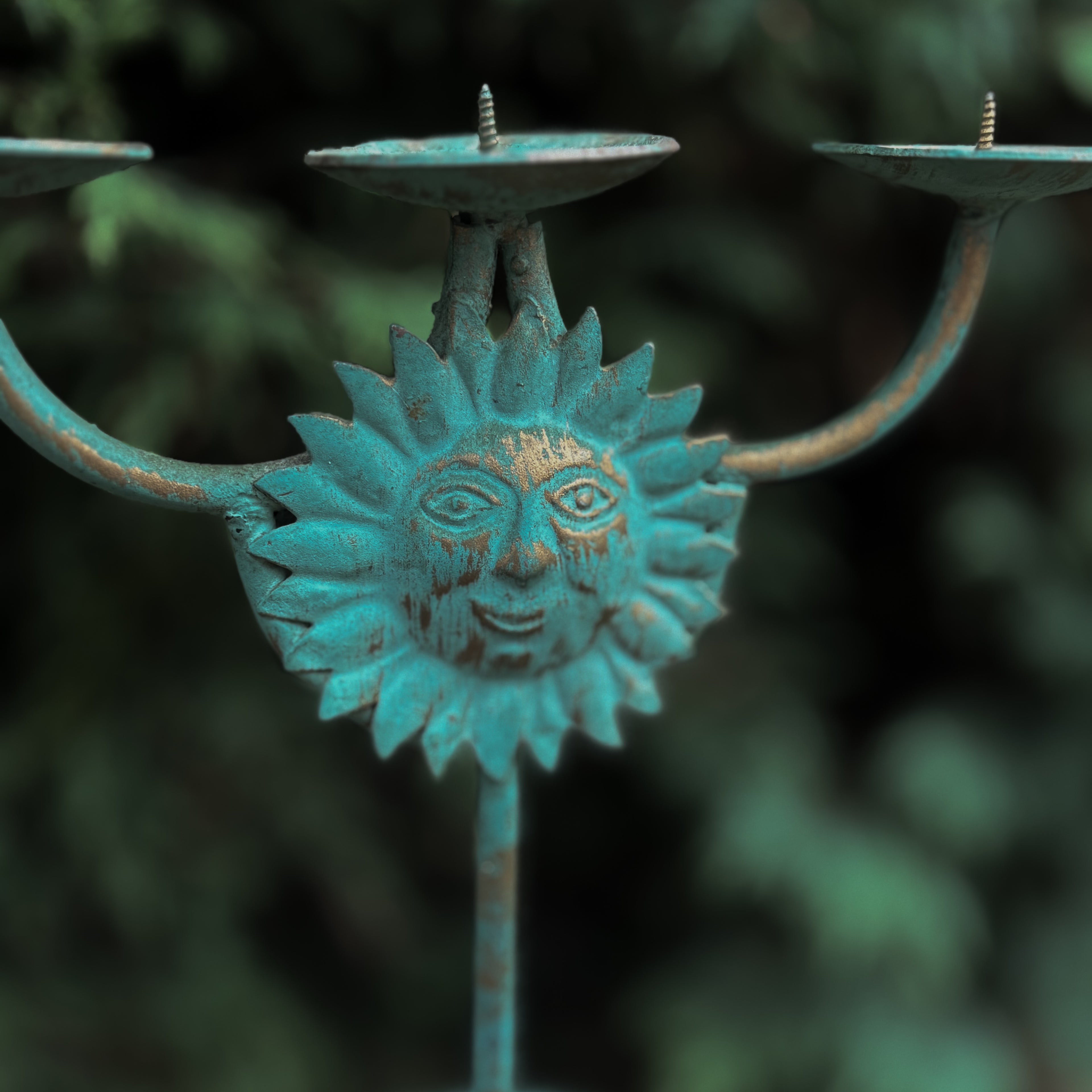 Vintage Sun Candle Stick Holder