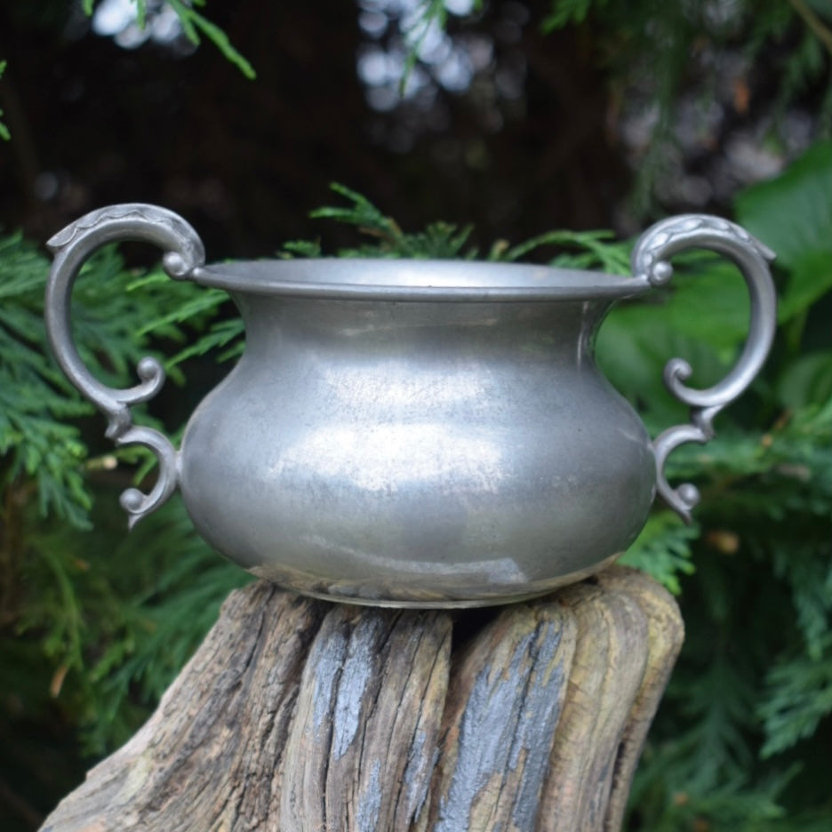 Vintage Pewter Cauldron
