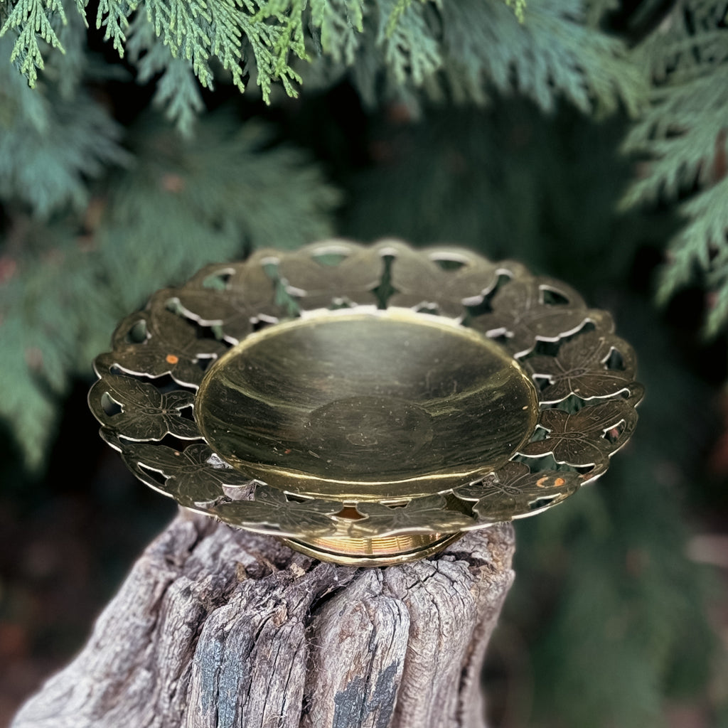 Vintage Brass Butterfly Dish
