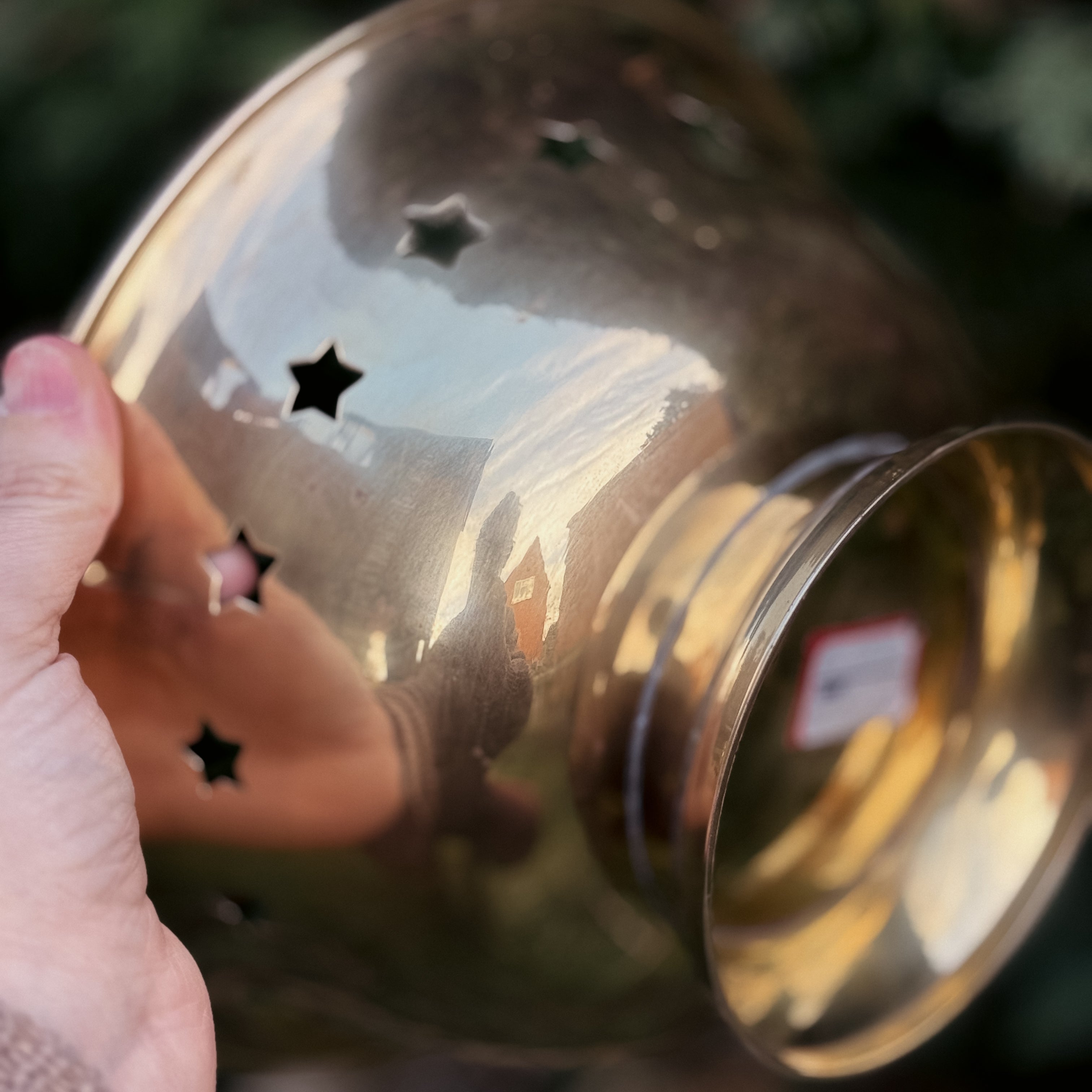 Vintage Star Cut Out Brass Bowl