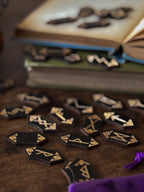 Carved Wooden Rune Set