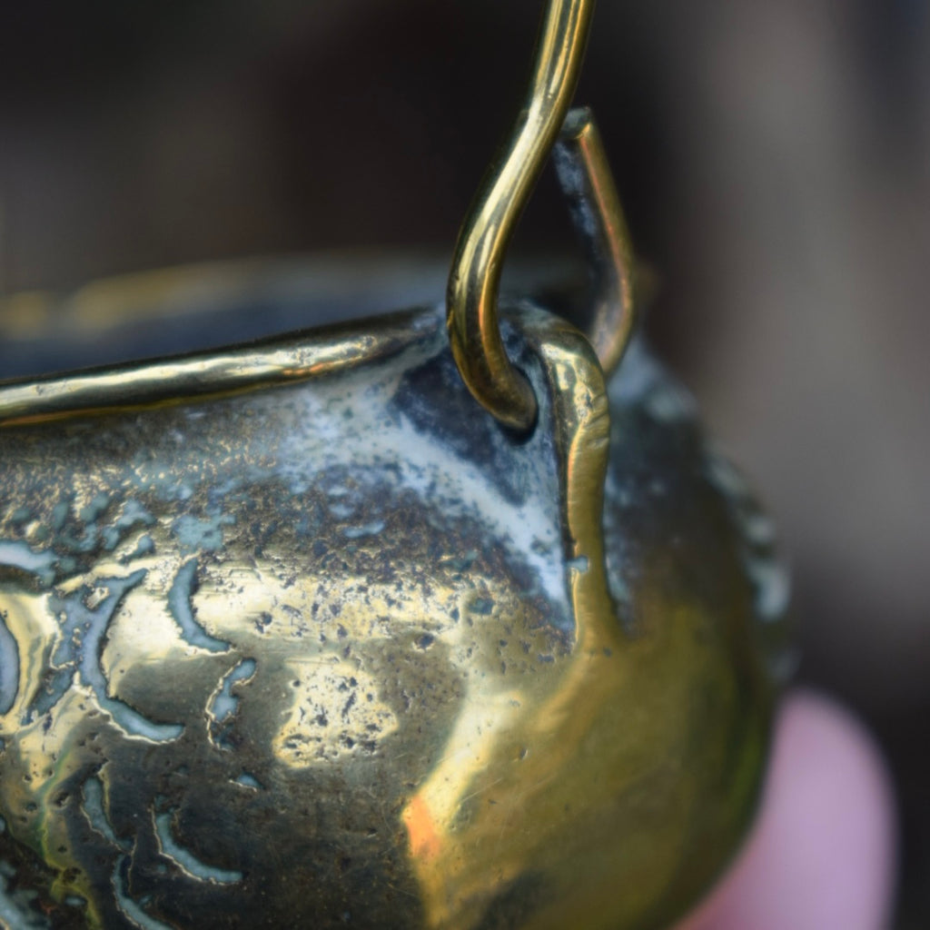 Vintage Brass Mini Witches Cauldron
