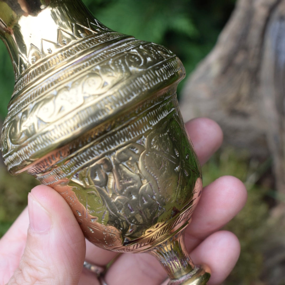Vintage Brass Bud Vase