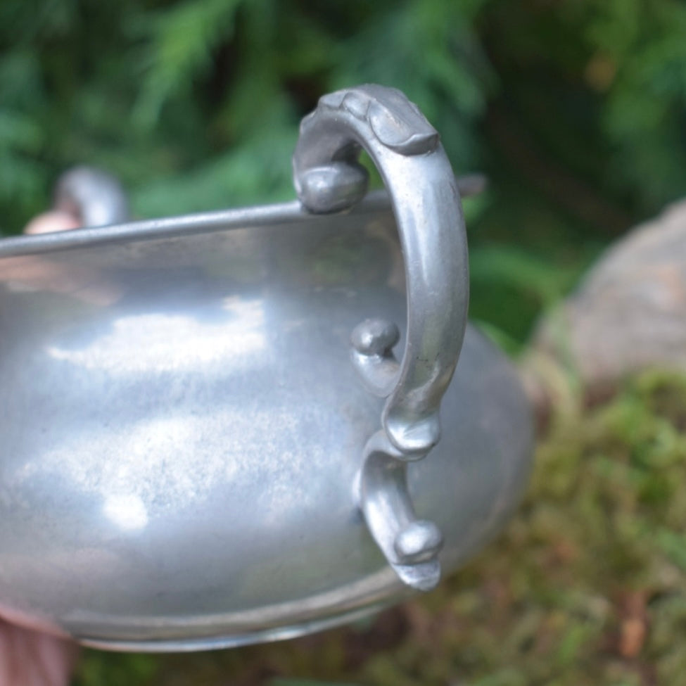 Vintage Pewter Cauldron