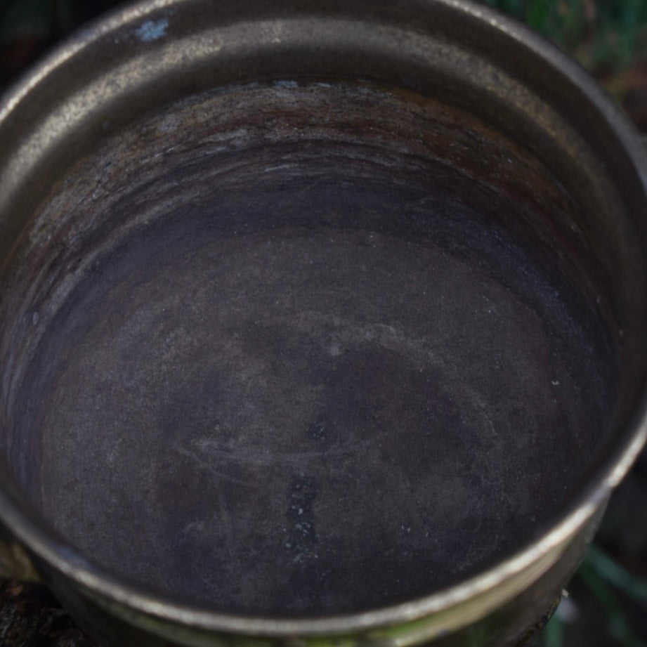 Vintage Small Brass Cauldron