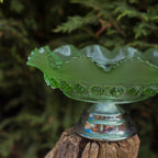 Vintage Green Glass Bowl