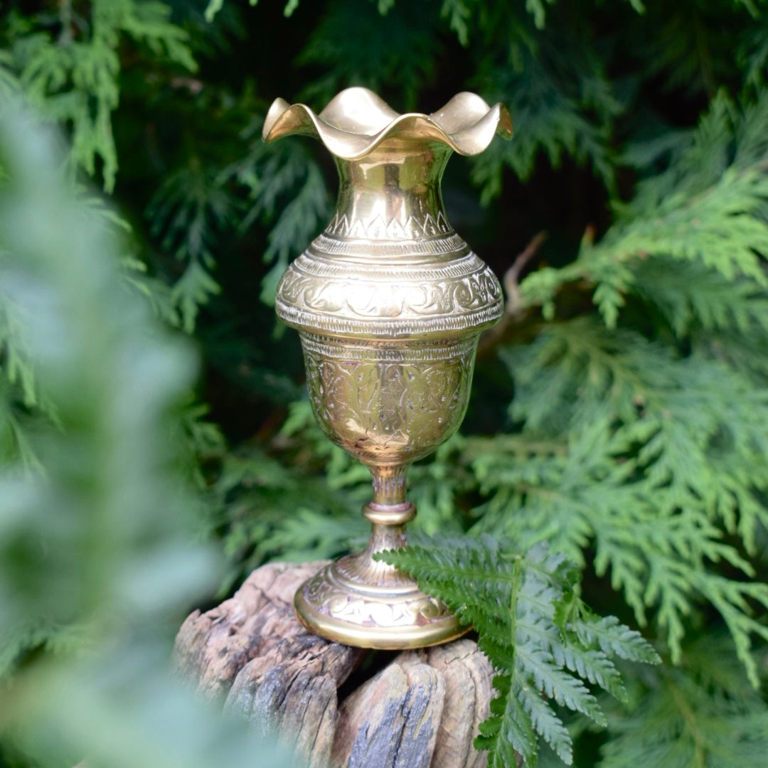 Vintage Brass Bud Vase