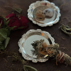 Small Silver Vintage Style Spell Plate