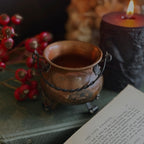 Vintage Mini Copper Cauldron