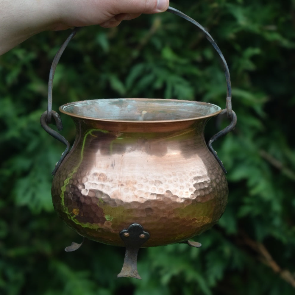 Vintage Large Copper Cauldron