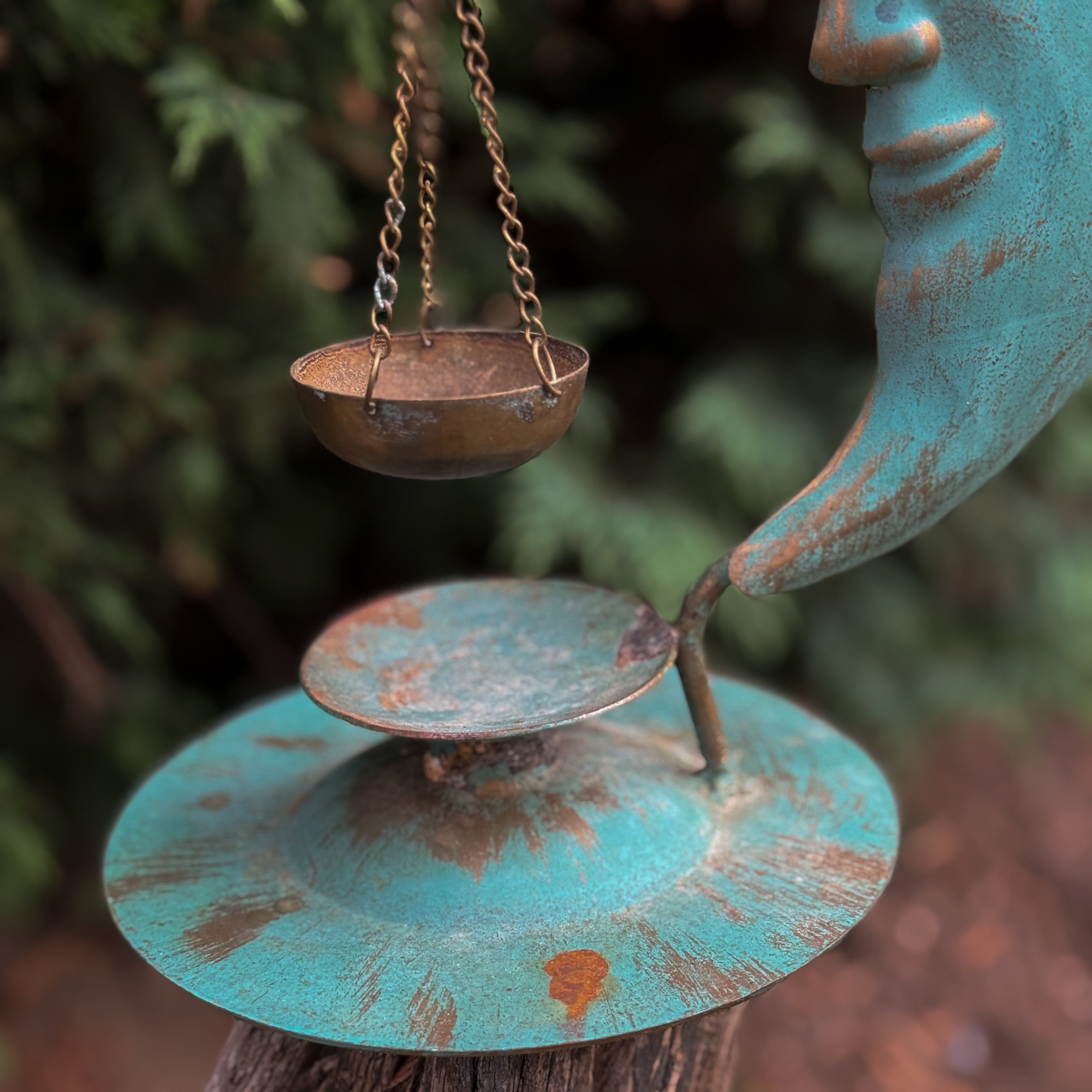 Vintage Moon Incense Holder