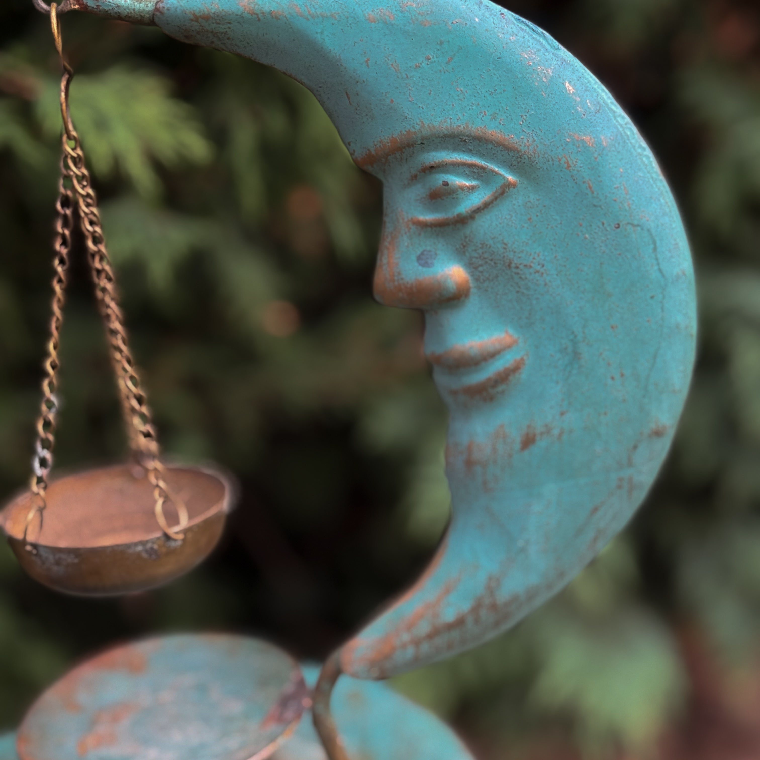 Vintage Moon Incense Holder