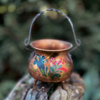 Small Vintage Copper Cauldron