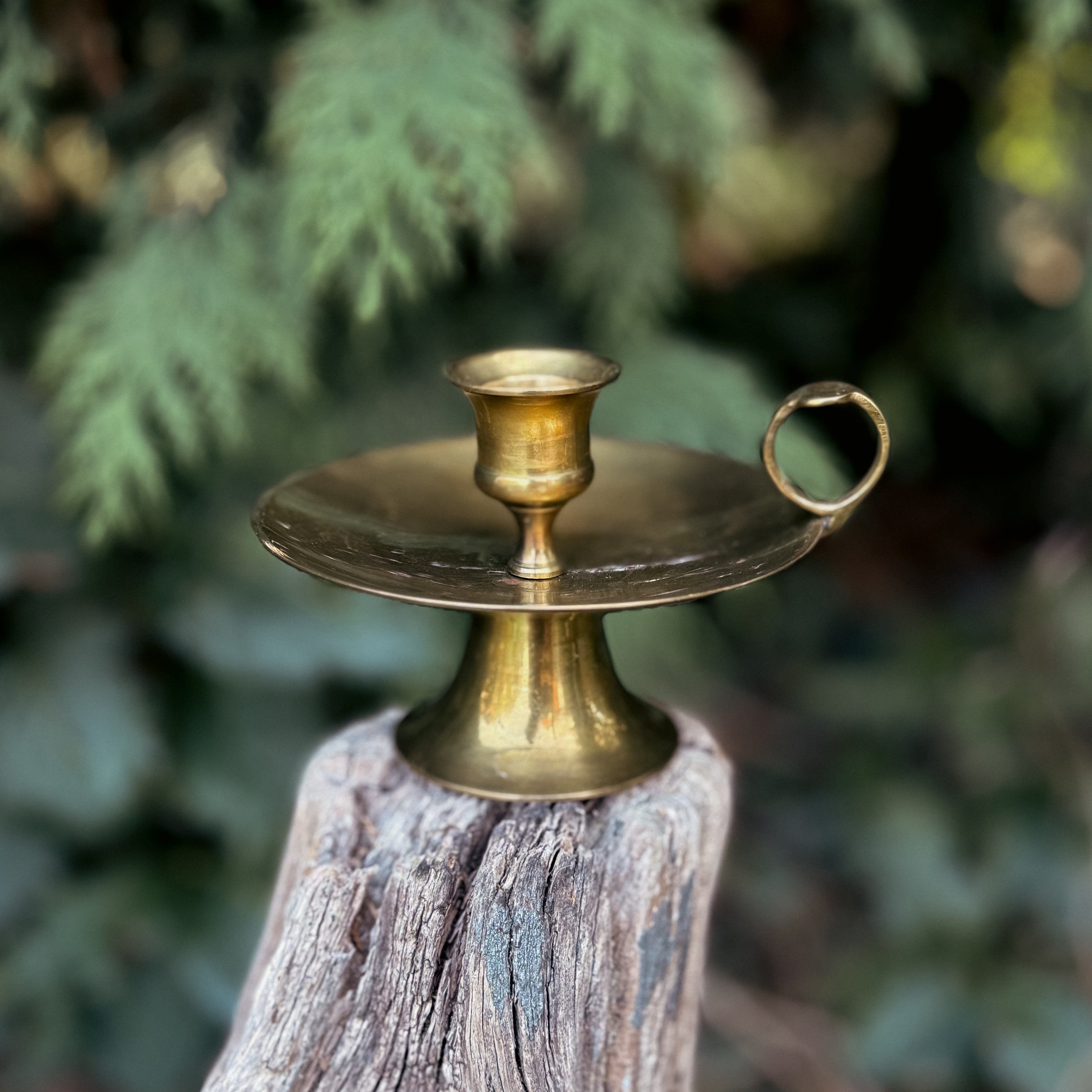 Vintage Brass Candle Holder