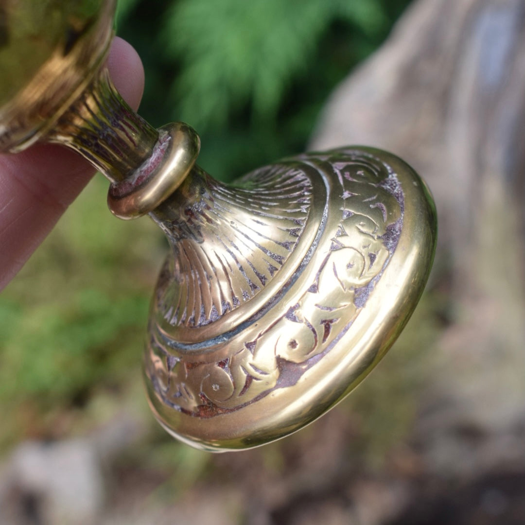 Vintage Brass Bud Vase