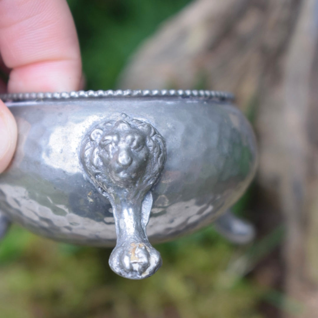Vintage Pewter Cauldron