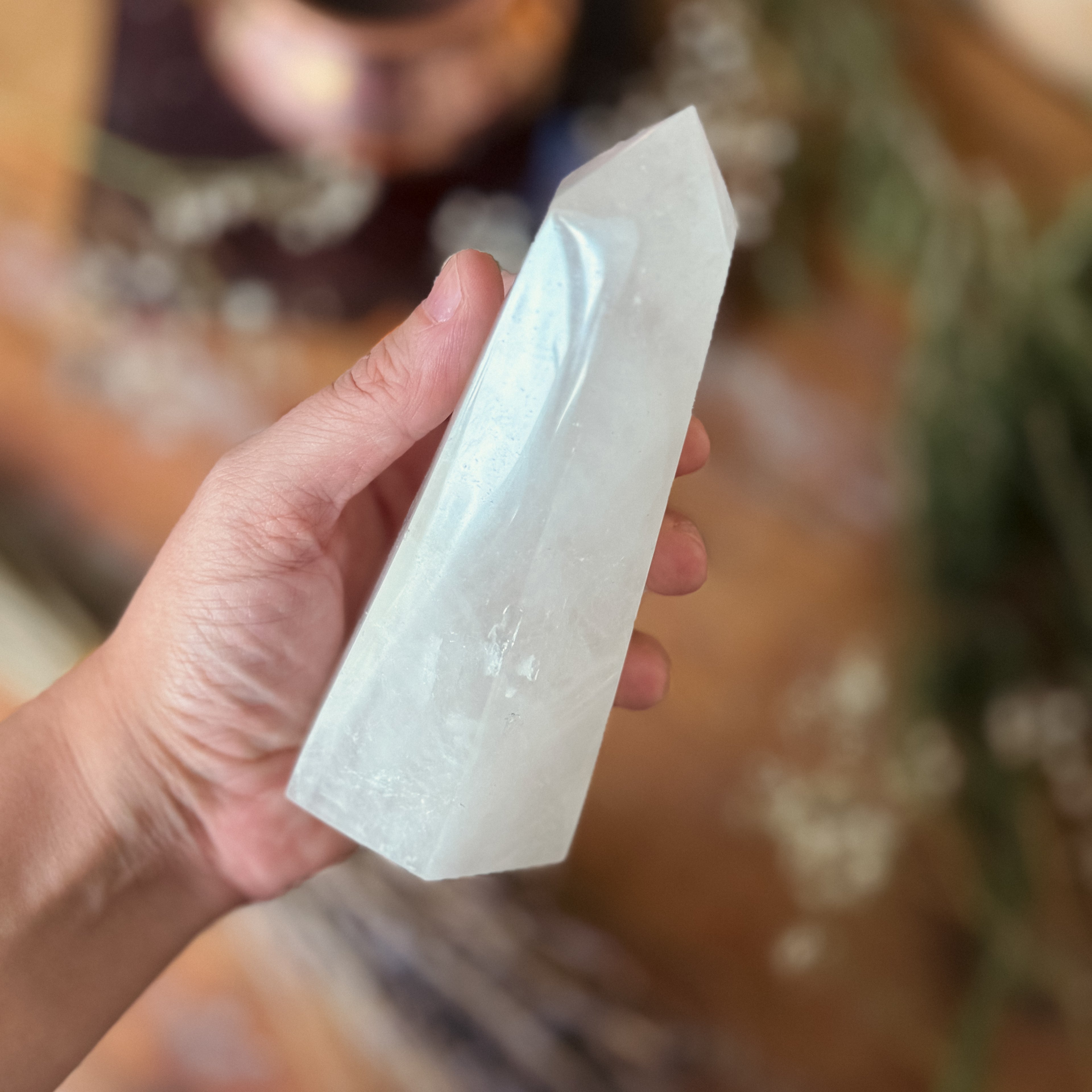 Large Clear Quartz Tower