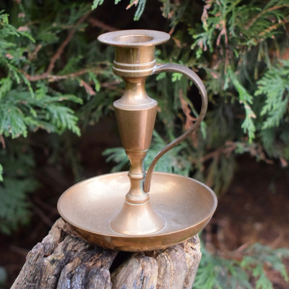 Vintage Brass Candle Stick Holder